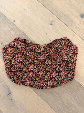 Zara floral corset top